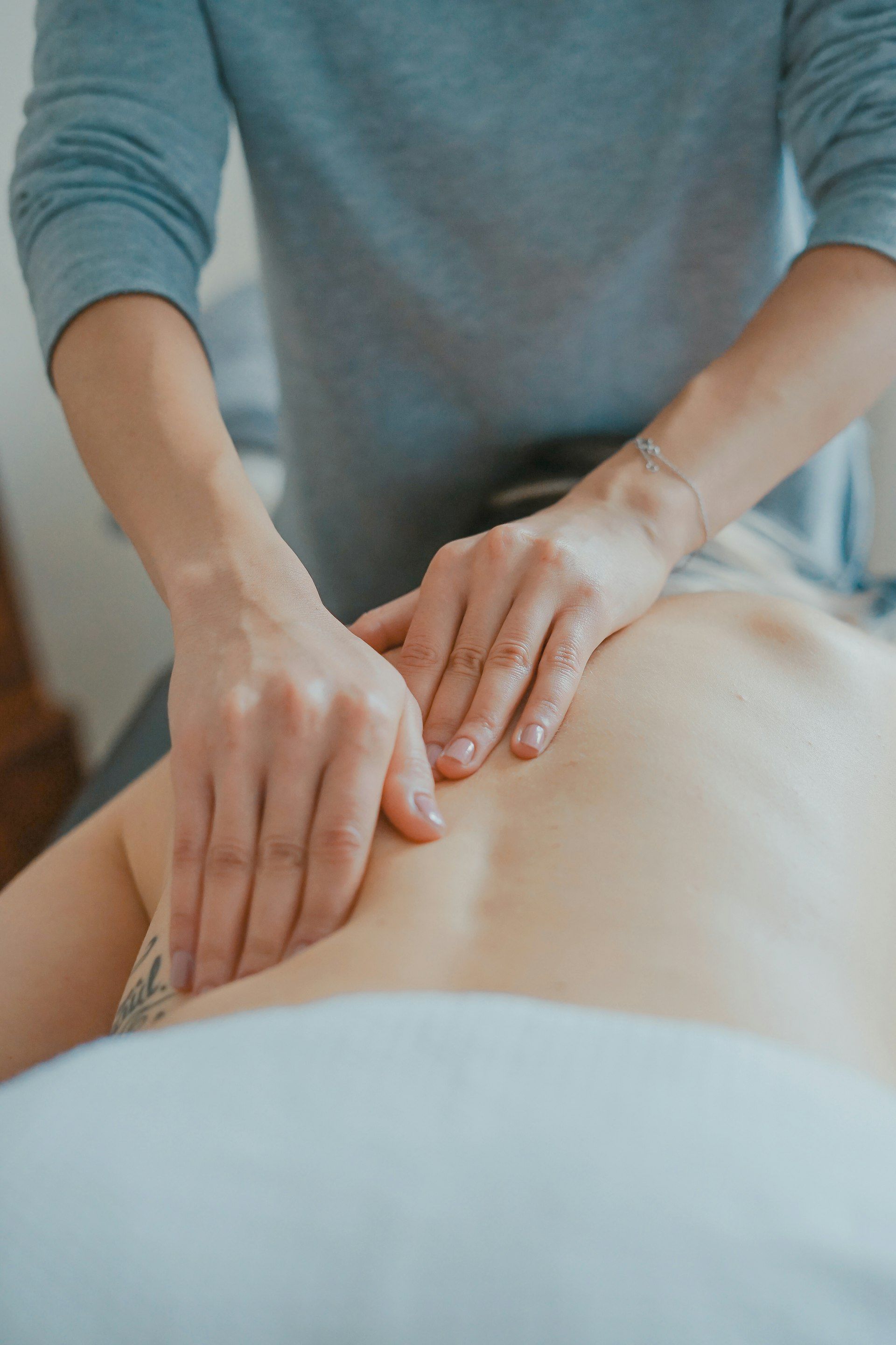 Professional massage therapy treatment
